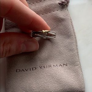 David yurman X crossover ring with 18K gold